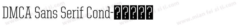 DMCA Sans Serif Cond字体转换